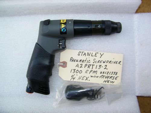 STANLEY - PNEUMATIC SCREWDRIVER - A2PRT13-2, 1300 RPM,. REVERSE - NEW