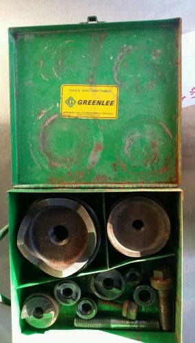 GREENLEE KNOCK OUT PUNCH DIE SET