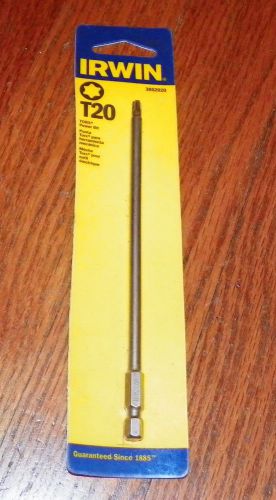 IRWIN Torx Power Bit, T20 6&#034; 3052020