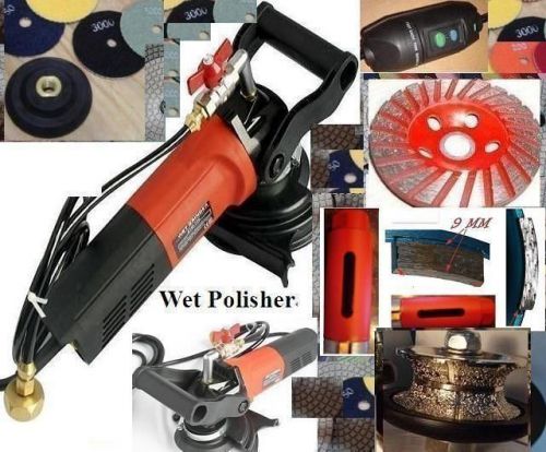 V30 Full Bullnose Polisher Stone Concrete Core Drill Bit Diamond 33 Pad 2 Cup