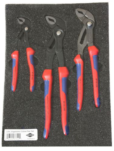 KNIPEX 3 Pc. Cobra Water Pump Pliers Set KN 00 80 05 US / KN008005US