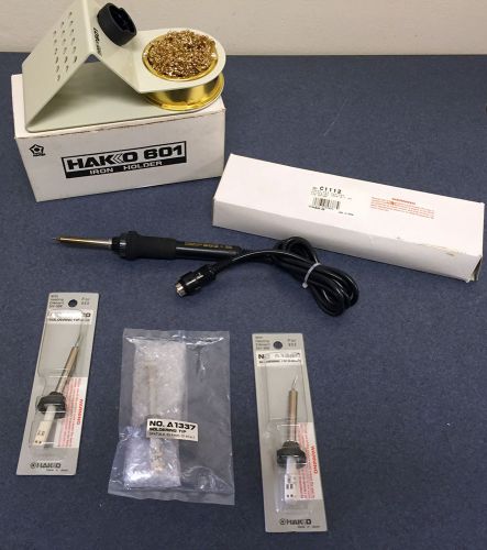 Hakko 903 esd safe soldering iron for 929 &amp; 939 stations + a1339 + tips + stand for sale
