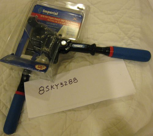 Imperial Triple Head Tube Bender (470-FH)  - 180 Degree bender 3/16&#034; to 3/8&#034;