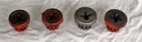 Lot of 4 Vintage Ridgid 00-RB Pipe/ Bolt Threader Die and Head