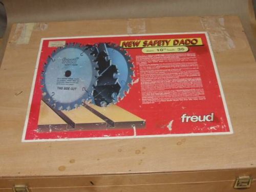 FREUD SD310 Safety DADO 10&#034; Diameter 36 Teeth Saw Blade Set in Wood Box