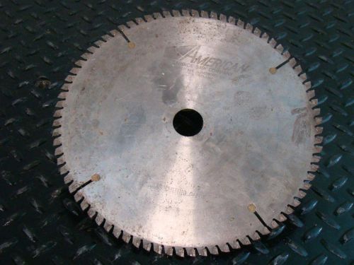 American 10&#034; Circular Saw Blade Plexi Glass Cutting