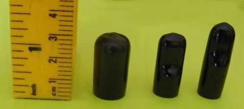 BAR FLY DUST CAPS Sample: 4 types vinyl bottle covers, for pour spouts/wine/beer