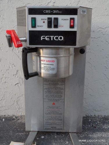 Fetco CBS-31Aap Single commercial coffee maker brewer  AS IS Stainless Steel