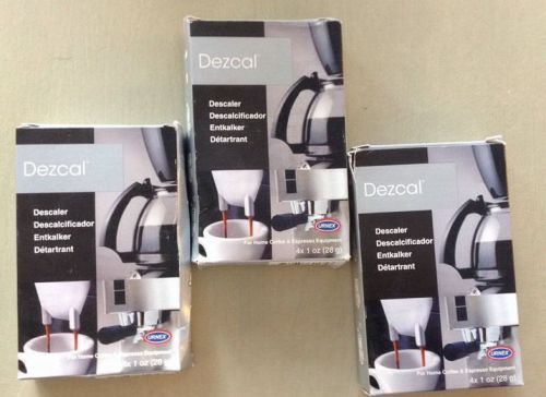 Urnex Dezcal Home Activated Descaler Home Coffee &amp; Espresso 3 Boxes 12 Packets