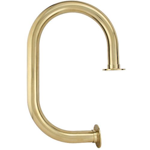 Classic Service Bar Rail - 2&#034; Diameter - Polished Brass Finish - Bar Dividers