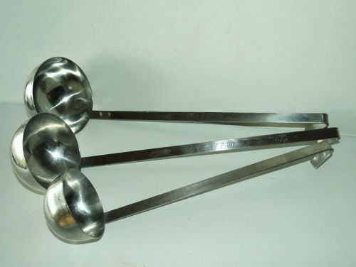 Alegacy ladle set of three (3) stainless steel ladles -  3 oz, 6 oz, 8 oz for sale