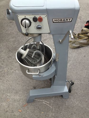 Hobart 30qt mixer d300t stainless bowl and 3 hobart attachments 115 volts for sale