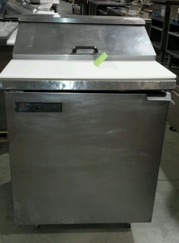 Used true refrigeration 27&#034; commercial sandwich/salad prep table;model tssu-27-8 for sale