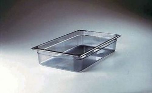 Rubbermaid FG125P00CLR Half Size 6&#034; Deep Polycarbonate Cold Food Pan