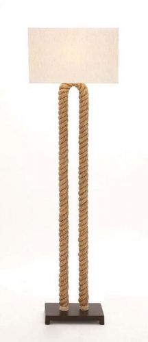 Rope Floor Lamp nautical lighting tall standing lamp with Shade