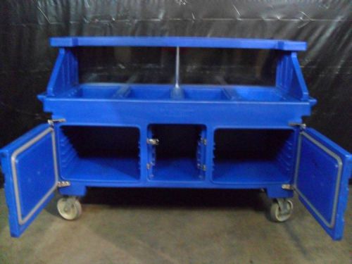Cambro Camcruiser 4 well insulated serving cart BLUE