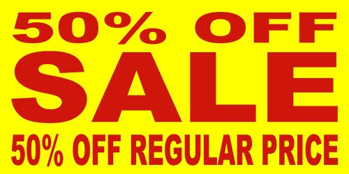 50% OFF SALE 2x4&#039; Vinyl Banner, Sign