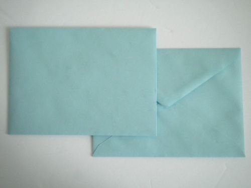 *NEW* ~ 10 PASTEL BLUE ENVELOPES ~ A6 - 4 3/4&#034; x 6 1/2&#034;