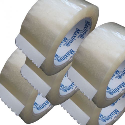 Lot 5, packing tapes 2&#034; x 110 yds (48mm x 100m) clear, 1.8mil, package, shipping for sale