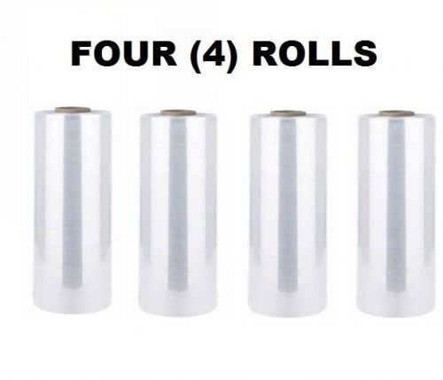 (4) Rolls HWIV Hand Grade Stretch Wrap Shrink Film Banding 18&#034; x 1500&#039; NEW LOW$!