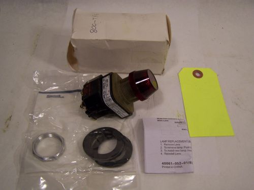 ALLEN-BRADLEY 800T-P16 PILOT LIGHT RED. UNUSED FROM OLD STOCK. rb3