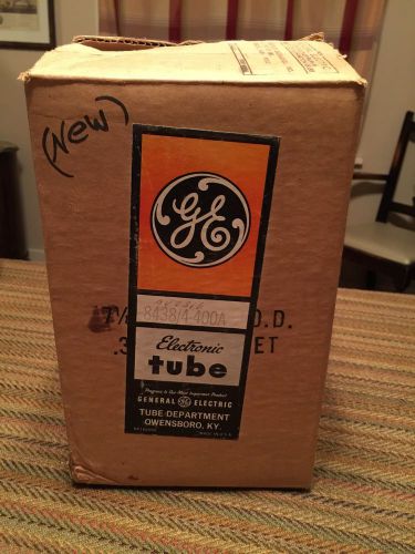 NIB NOS GE 8438 4-400A Power Tetrode Electron Tube In Orig Box General Electric