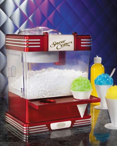 NEW RETRO ELECTRIC MACHINE SNOW CONE MAKER SHAVE ICE FUN PARTY EQUIPMENT