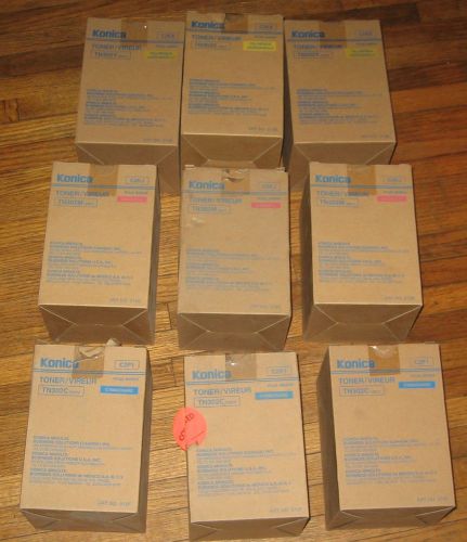 LOT OF 9 GENUINE MINOLTA KONICA 8031 8020 TONER  TN302C TN302Y TN302M