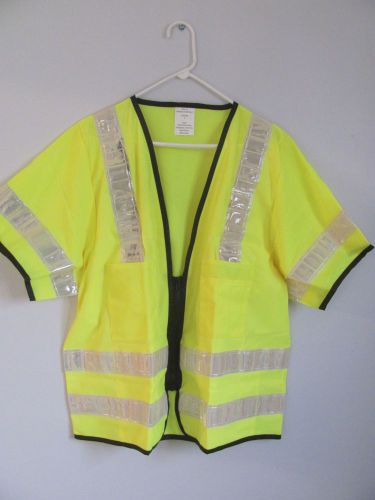 Cortina Class 3 Safety Vest Lime/Silver Size L