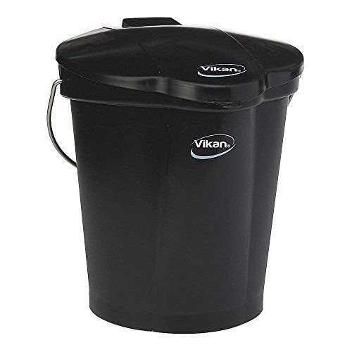 Remco Vikan Pails - 3-Gal. Capacity - Black - Black