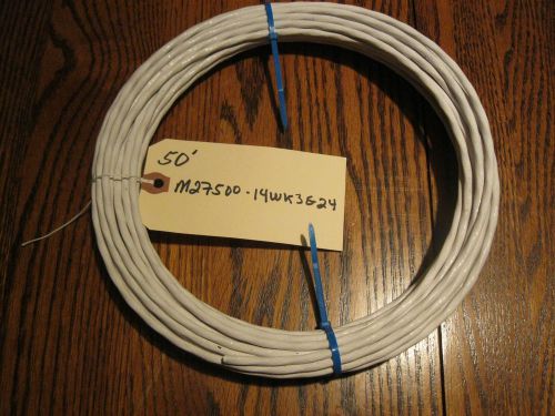 50 FEET -14 AWG / 3 WIRE / SILVER SHIELDED TEFLON TWISTED