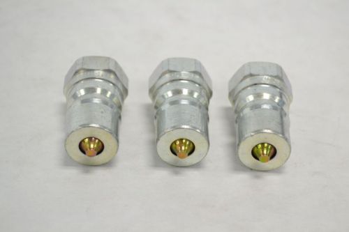 LOT 3 NEW H3F3 PCC SERIES H FEMALE METAL COUPLING 3/8IN NPT B253908