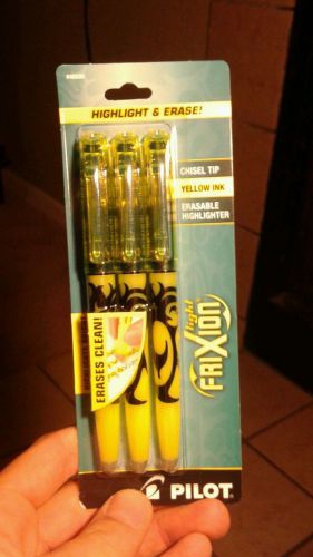 pilot frixion erasable highlighters yellow