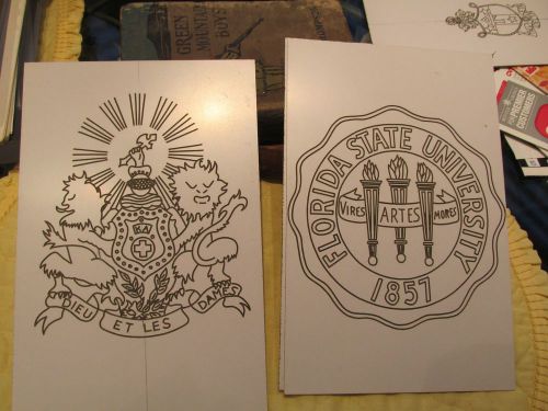 Engraving templates college fraternity kappa alpha &amp; florida state u. crests for sale