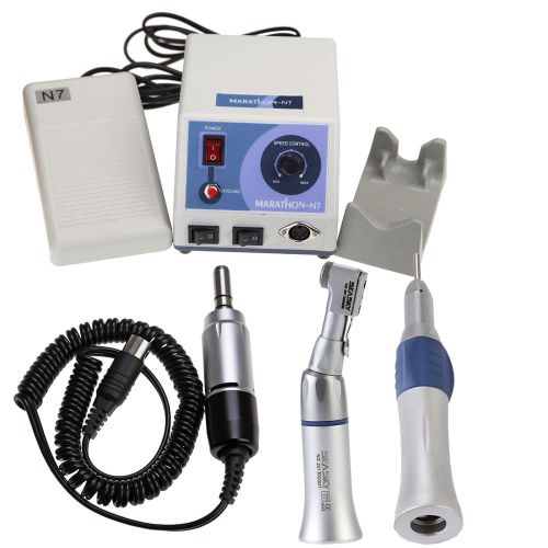 Dental Lab MARATHON Micromotor N7 35K Rpm Straight handpiece Contra angle