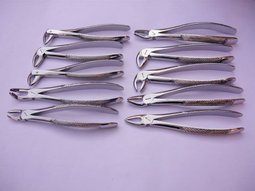 DENTAL EXTRACTING FORCEPS SET GERMAN QUALITY DENTAL INSTRUMENTS.