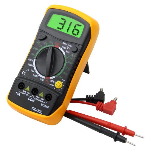 New Portable Digital Multimeter Voltmeter Ammeter Ohmmeter OHM Volt AC DC Meter