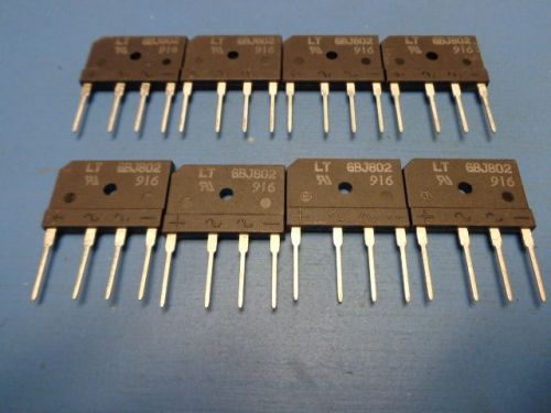 (8) GBJ802 Diodes Inc. Bridge Rectifier 8 amps 200V Single Phase Through Hole