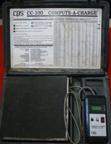 CPS CC100 compute-a-charge high capacity refrigerant charging scale
