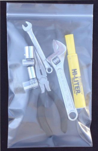 1000 3X4 Clear Zip  Reclosable Lock Poly Seal Bag 4 Mil
