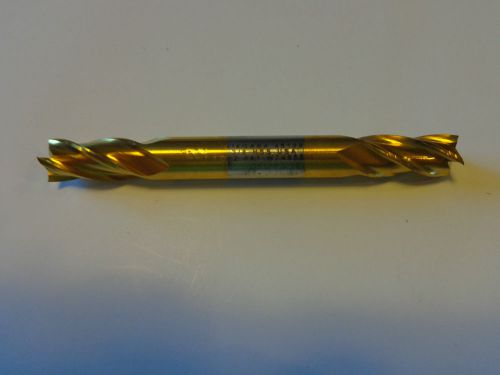 Niagara Cutter 45120 D400 HSS Square Nose Dbl End Mill 3/8x3/8x3/4x3-1/2 Bin10