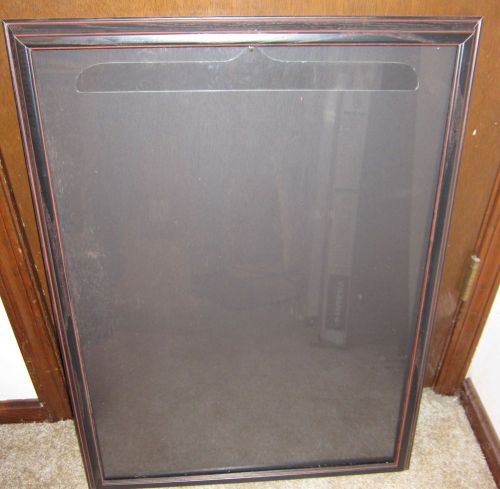 JERSEY DISPLAY FRAME w/HANGER *NO RESERVE* 24&#034; x 32&#034; wooden CUSTOM DISPLAY CASE!