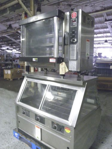 BKI COMBINATION CHICKEN RIBS DR-34 ROTISSERIE SSW-4 SELF SERVE HEATED DISPLAY