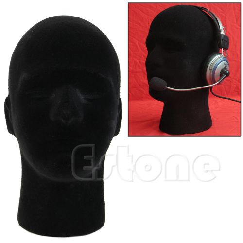 Foam Mannequin Male Styrofoam Manikin Head Model Wigs Glasses Cap Display Stand