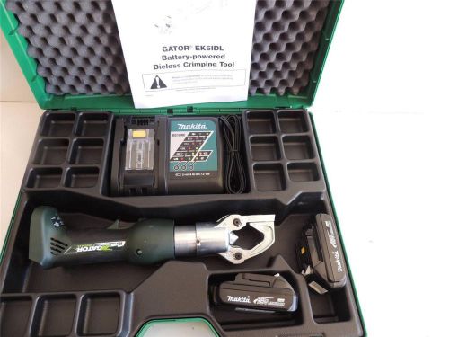 Greenlee gator ek6idl11  6ton indent dieless battery powered crimper ek6idl for sale