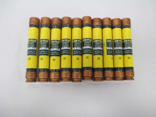 LOT 10 NEW BUSSMANN LPS-RK-3-2/10SP LOW-PEAK 600V-AC 3-1/5A AMP FUSE D366468