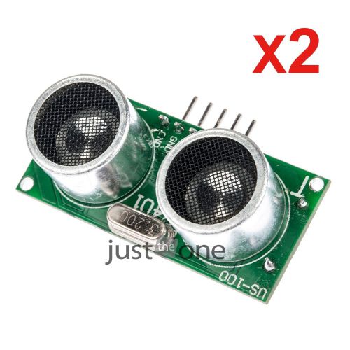 2X US-100 Ultrasonic Sensor Module with Temperature Compensation New for Arduino