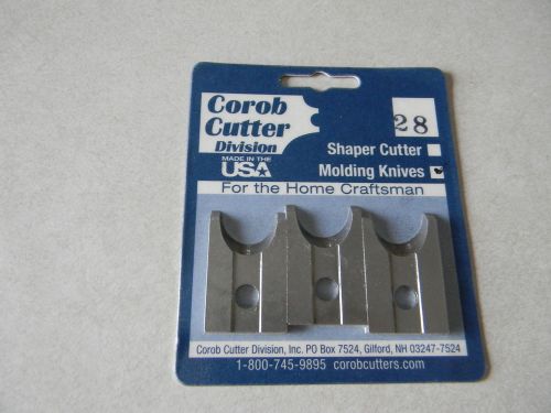 Molding cutter, 3pc, 3/4&#034;  nosing molding knife