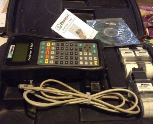 Used panduit panther ls8 hand held thermal transfer label printer kit bundle for sale