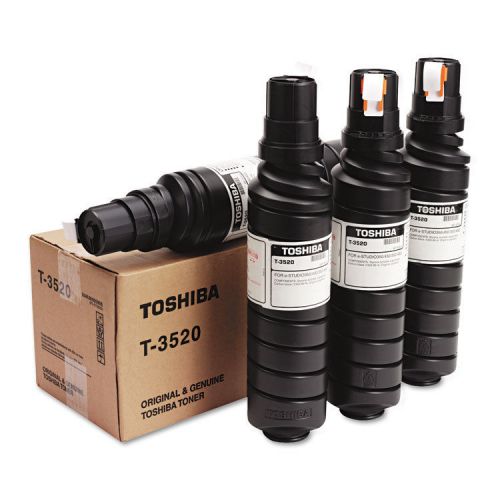 T3520 Toner Bottle, 15000 Page-Yield, 4/Carton, Black